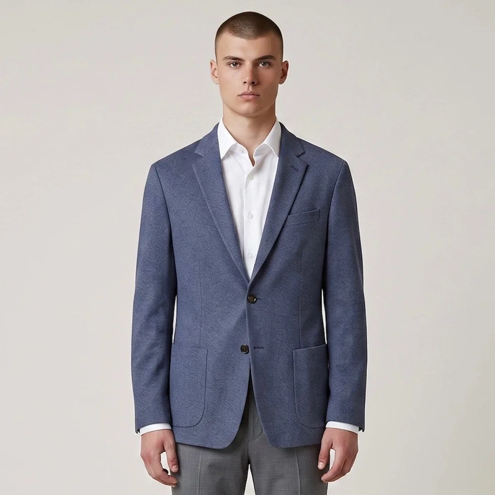Banana Republic Mens 44R Blazer Fabbrica Alta Marzotto Italian Wool Sport Coat